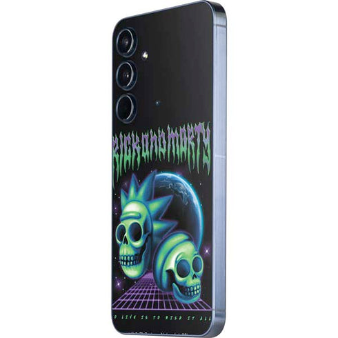 Adult Swim Rick and Morty Neon Skulls Galaxy A36 5G Skin